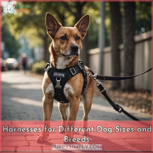 Harnesses for Different Dog Sizes and Breeds