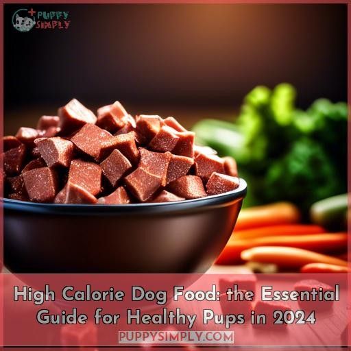 high calorie dog food