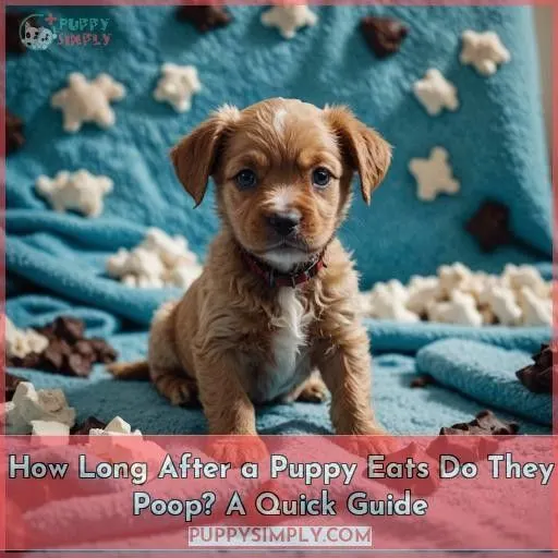 how long after eating do puppies poop