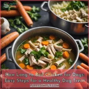 how long to boil chicken for dogs