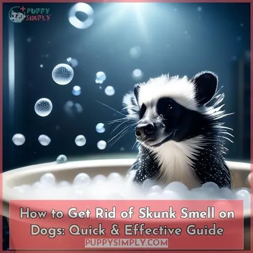 how to get rid of skunk smell on a dog