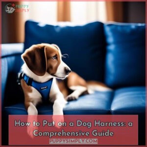 how to put on a dog harness