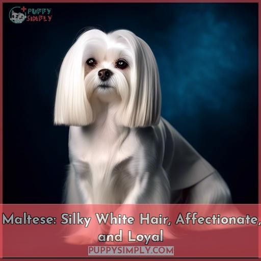 Maltese: Silky White Hair, Affectionate, and Loyal