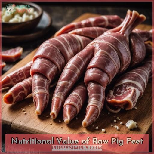 Nutritional Value of Raw Pig Feet