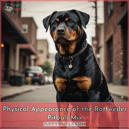 Physical Appearance of the Rottweiler Pitbull Mix