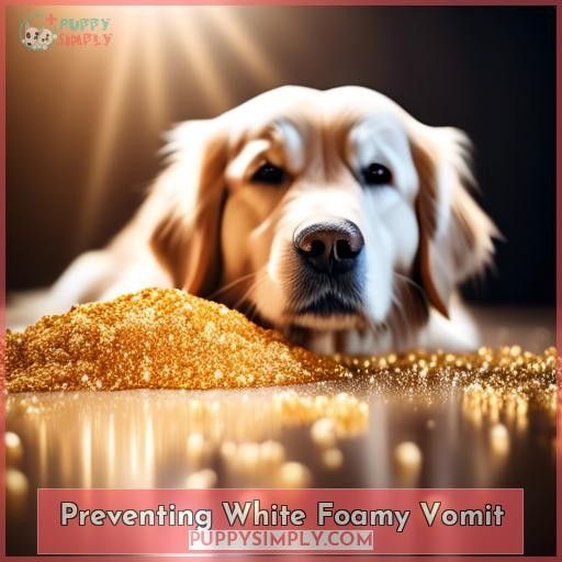 Preventing White Foamy Vomit