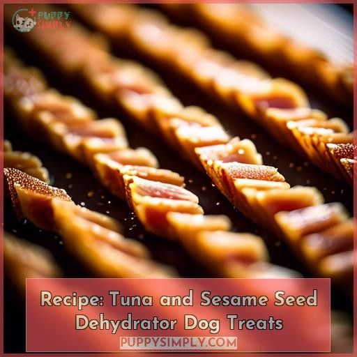 Recipe: Tuna and Sesame Seed Dehydrator Dog Treats