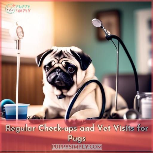 Regular Check-ups and Vet Visits for Pugs