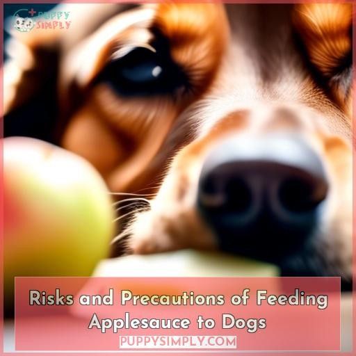 Risks and Precautions of Feeding Applesauce to Dogs