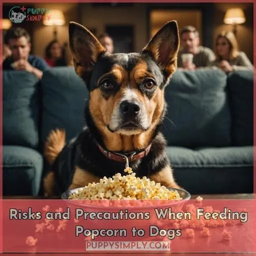 Risks and Precautions When Feeding Popcorn to Dogs