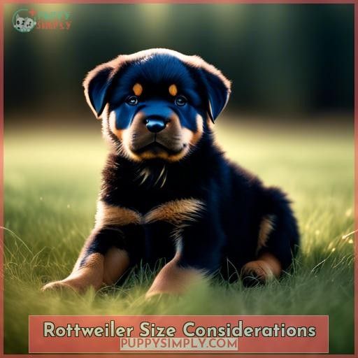 Rottweiler Size Considerations