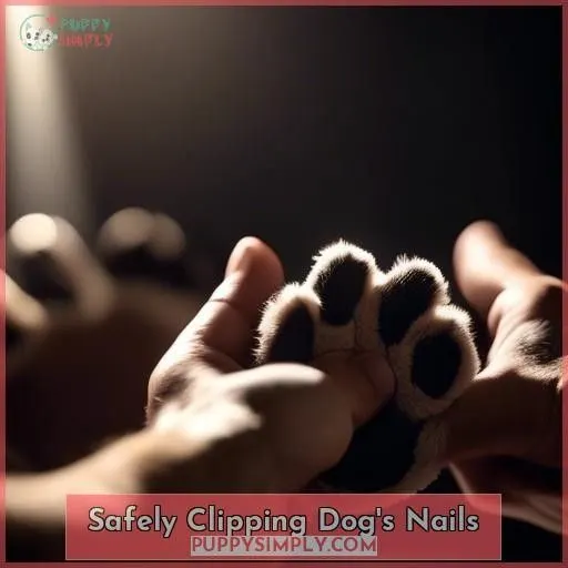 Safely Clipping Dog