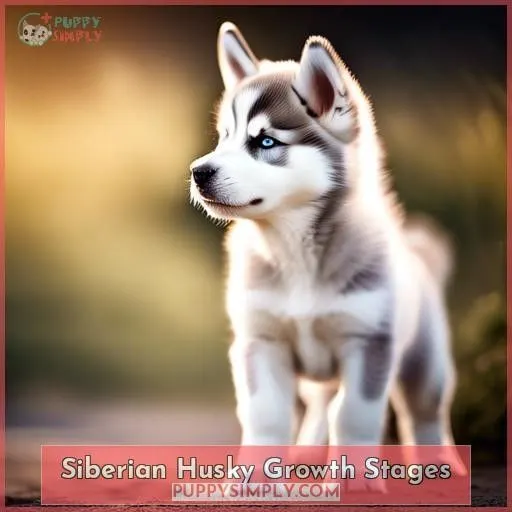 Siberian Husky Growth Stages