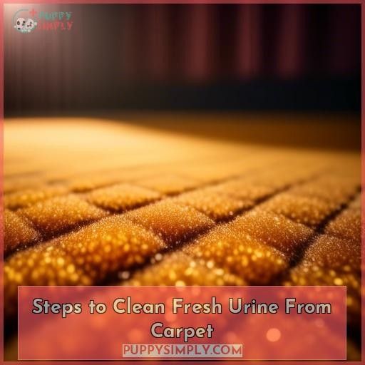 Steps to Clean Fresh Urine From Carpet