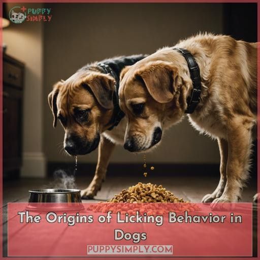 The Origins of Licking Behavior in Dogs