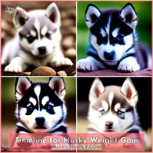 Timeline for Husky Weight Gain