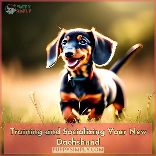 Training and Socializing Your New Dachshund