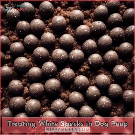 Treating White Specks in Dog Poop