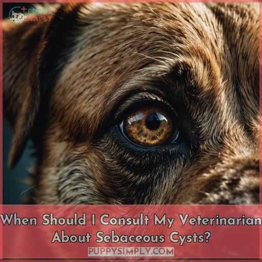 When Should I Consult My Veterinarian About Sebaceous Cysts
