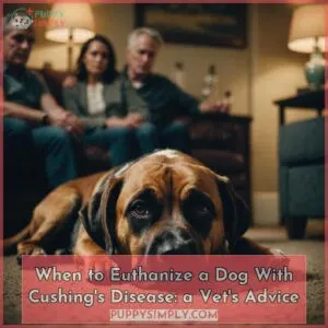 when to put a dog down with cushing's disease
