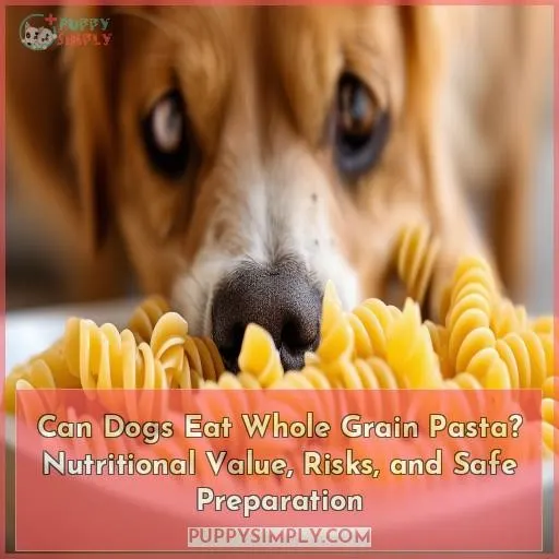can dogs eat whole grain pasta