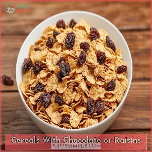 Cereals With Chocolate or Raisins