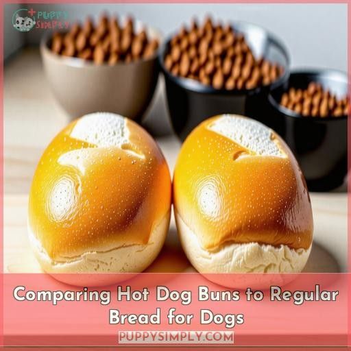 Comparing Hot Dog Buns to Regular Bread for Dogs