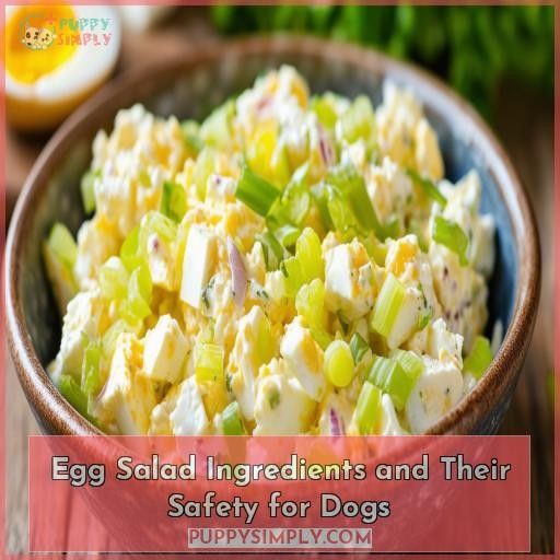 Egg Salad Ingredients and Their Safety for Dogs