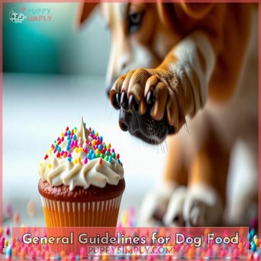 General Guidelines for Dog Food