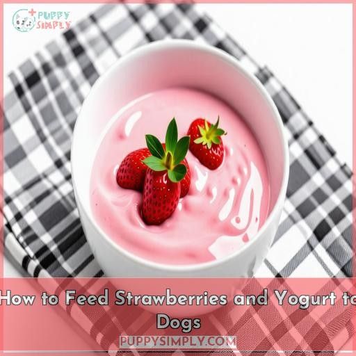 How to Feed Strawberries and Yogurt to Dogs