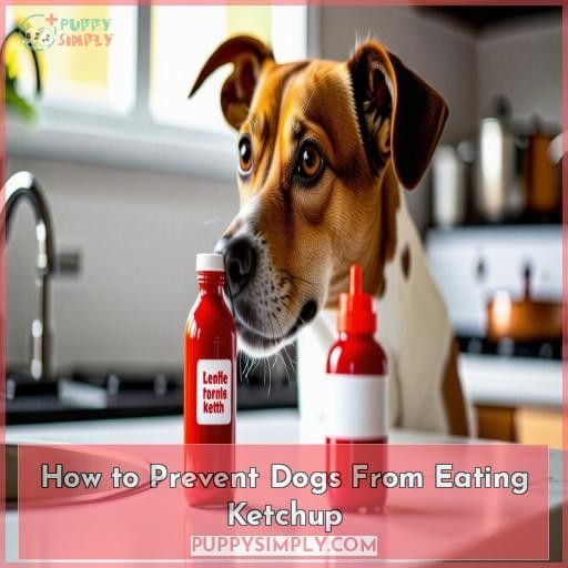 How to Prevent Dogs From Eating Ketchup