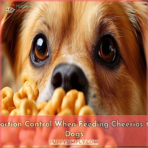Portion Control When Feeding Cheerios to Dogs