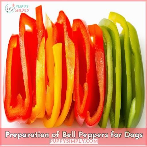 Preparation of Bell Peppers for Dogs