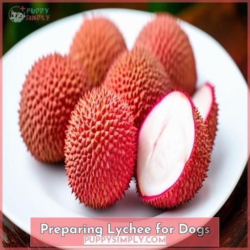 Preparing Lychee for Dogs