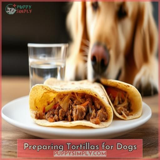 Preparing Tortillas for Dogs