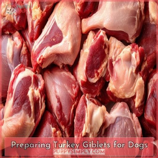 Preparing Turkey Giblets for Dogs