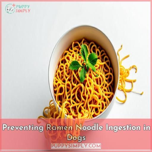 Preventing Ramen Noodle Ingestion in Dogs
