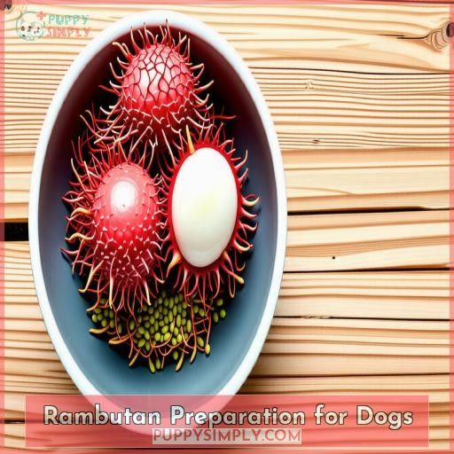 Rambutan Preparation for Dogs