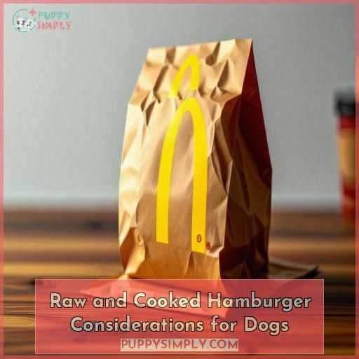 Raw and Cooked Hamburger Considerations for Dogs