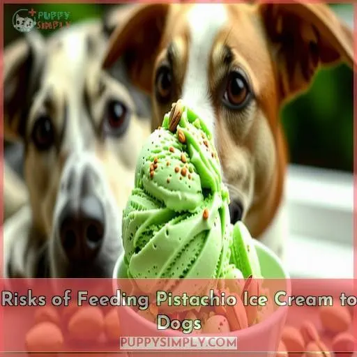 Risks of Feeding Pistachio Ice Cream to Dogs