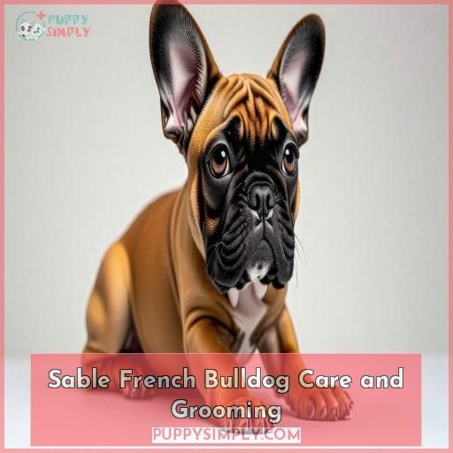 Sable French Bulldog Care and Grooming