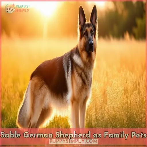 Sable German Shepherd as Family Pets