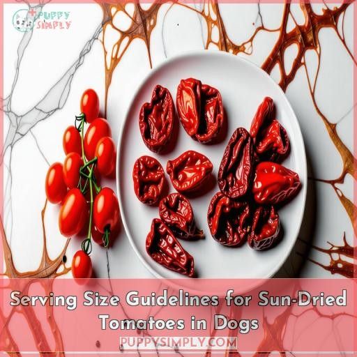 Serving Size Guidelines for Sun-Dried Tomatoes in Dogs