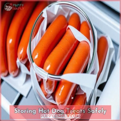 Storing Hot Dog Treats Safely