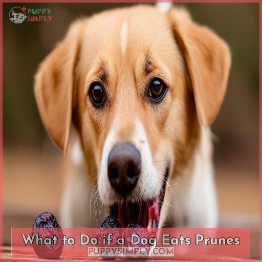 What to Do if a Dog Eats Prunes