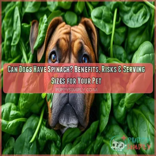 can dogs have spinach