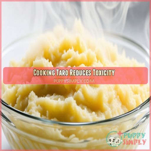 Cooking Taro Reduces Toxicity