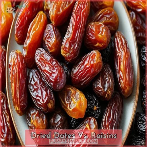 Dried Dates Vs. Raisins