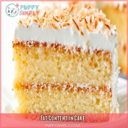 Fat Content in Cake