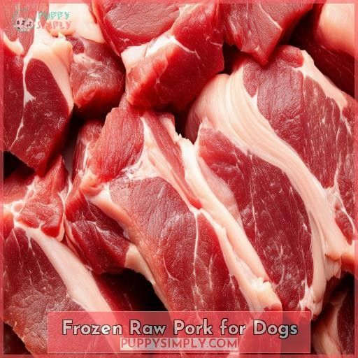 Frozen Raw Pork for Dogs